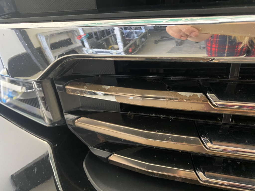 2020 silverado high country chrome grill flaking